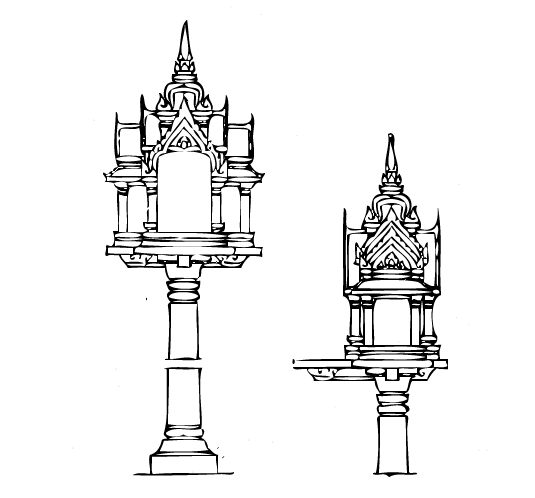 ความสูงของศาลพระภูมิ