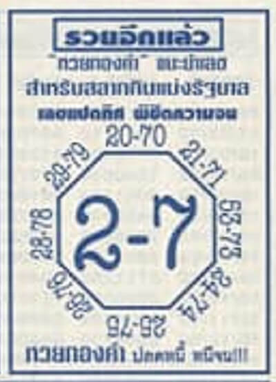 หวยเลขแปดทิศ16/10/64